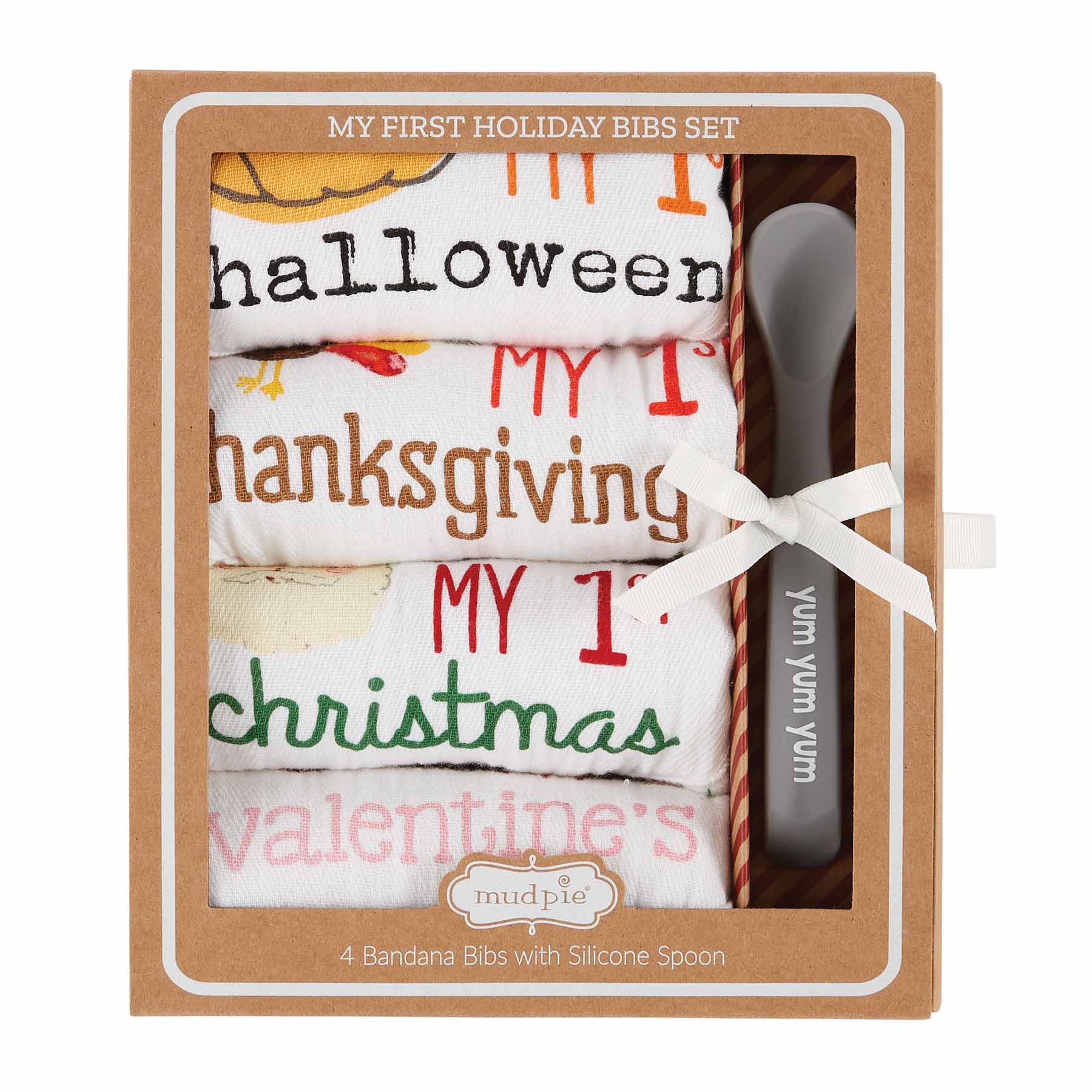 Holiday sales bib set